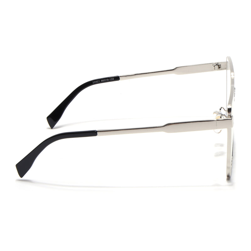 Voyage Silver Wayfarer Eyeglasses for Men & Women (2A621MG5159-C1)