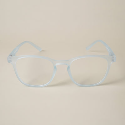 Voyage Air Sky Blue Square Eyeglasses for Men & Women (T011MG4733-C7)