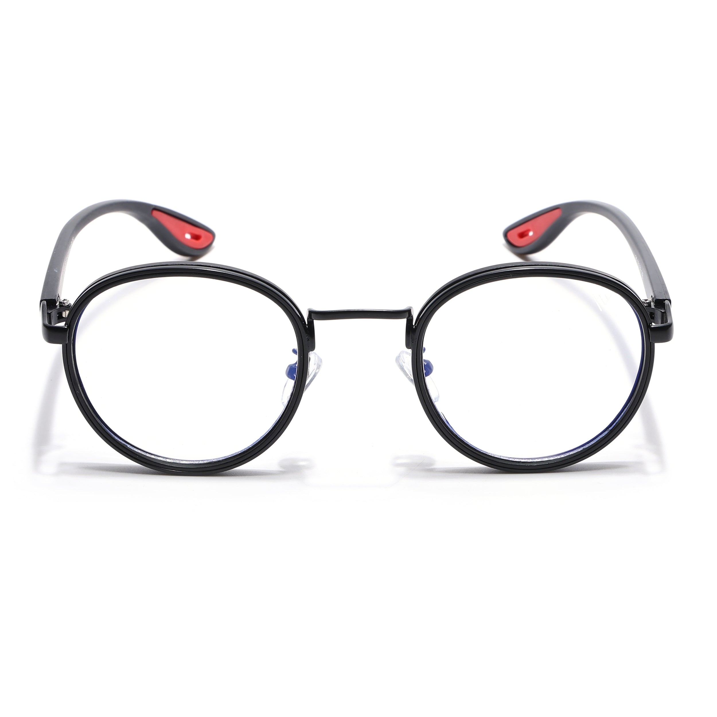 Pilot | Black Round Eyeglasses for Men & Women | 2#MG6668-C1