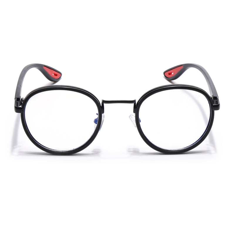 Pilot | Grey Round Eyeglasses for Men & Women | 2