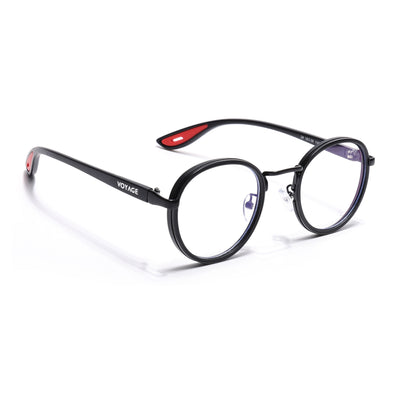 Voyage Grey Round Eyeglasses for Men & Women (2#MG6669-C2)