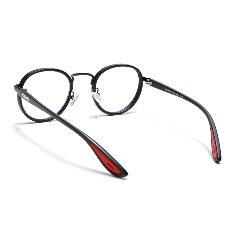 Pilot | Grey Round Eyeglasses for Men & Women | 2