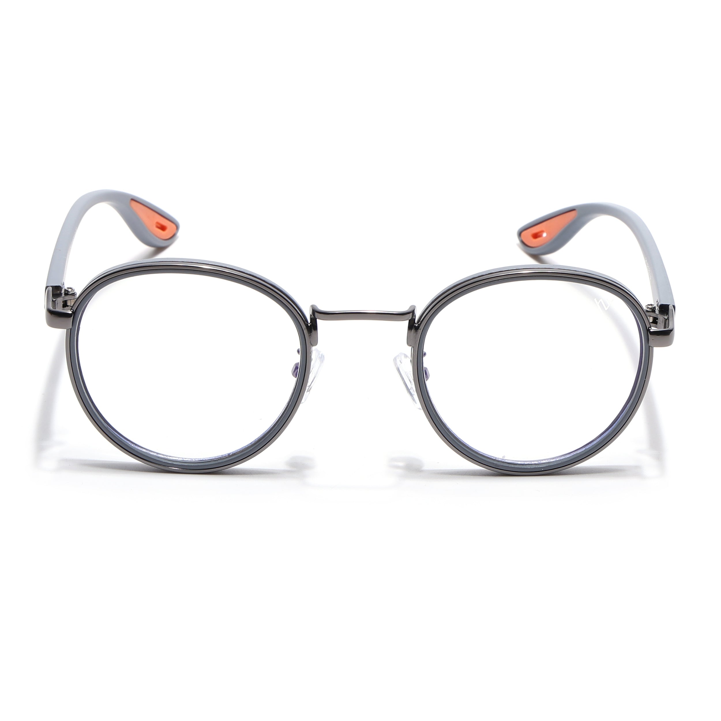 Pilot | Grey Round Eyeglasses for Men & Women | 2#MG6669-C2