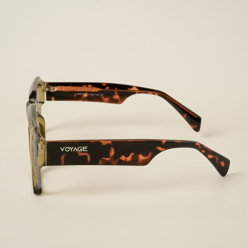 Voyage Goat Transparent Green Wayfarer Eyeglasses for Men & Women (58972MG4760-C5)