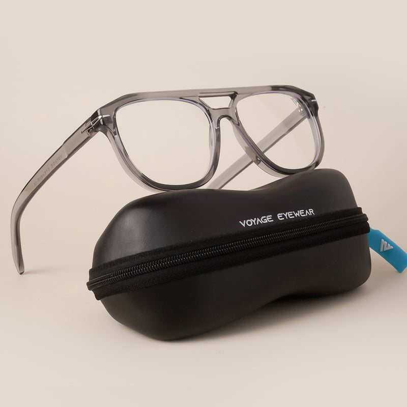 Voyage Grey Wayfarer Eyeglasses for Men & Women (2207MG3919-C1)