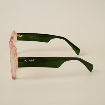 Voyage Goat Transparent Brown Wayfarer Eyeglasses for Men & Women (58972MG4762-C7)