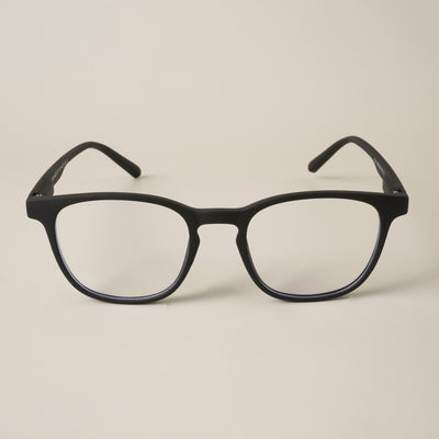 Voyage Air Black Square Eyeglasses for Men & Women (T011MG4736-C1)