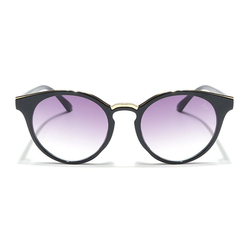 Eyejack Black & Golden Cateye Sunglasses for Women (30101CL886)