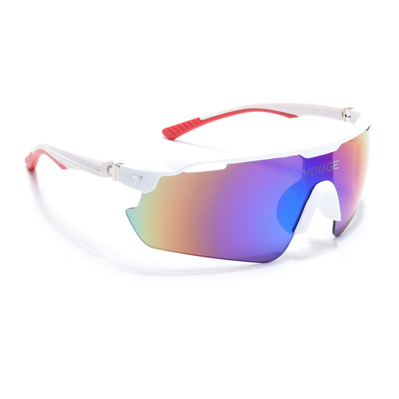 Drift Sunglasses (Multicolor Lens | White Frame - MG5781)