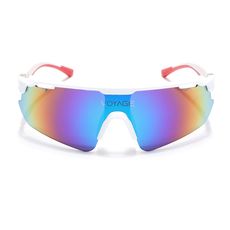 Drift Sunglasses (Multicolor Lens | White Frame - MG5781)