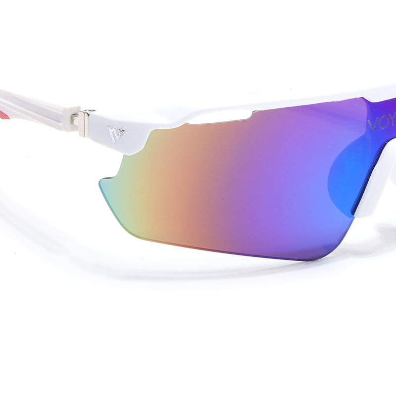 Drift Sunglasses (Multicolor Lens | White Frame - MG5781)