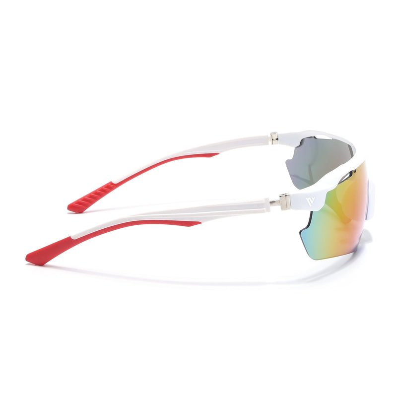 Drift Sunglasses (Multicolor Lens | White Frame - MG5781)