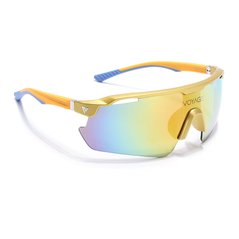 Drift Sunglasses (Multicolor Lens | Golden Frame - MG5786)