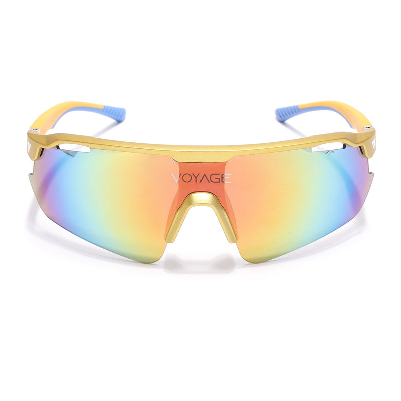 Drift Sunglasses (Multicolor Lens | Golden Frame - MG5786)