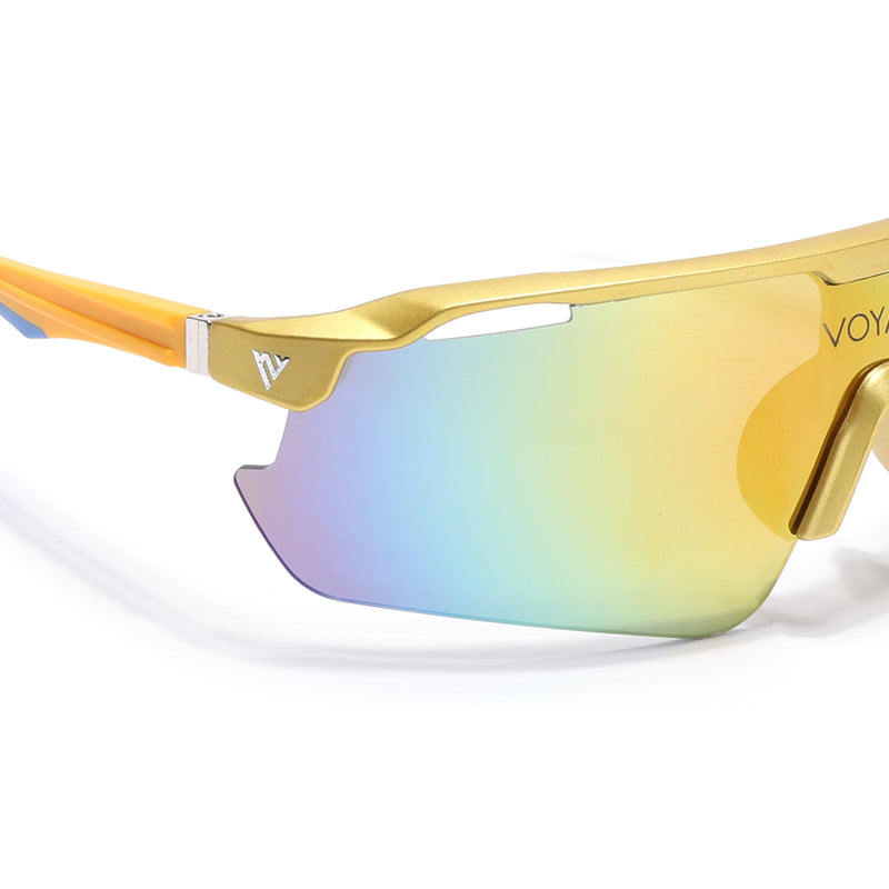 Drift Sunglasses (Multicolor Lens | Golden Frame - MG5786)