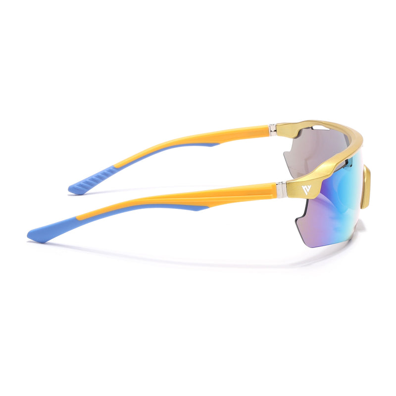 Drift Sunglasses (Multicolor Lens | Golden Frame - MG5786)