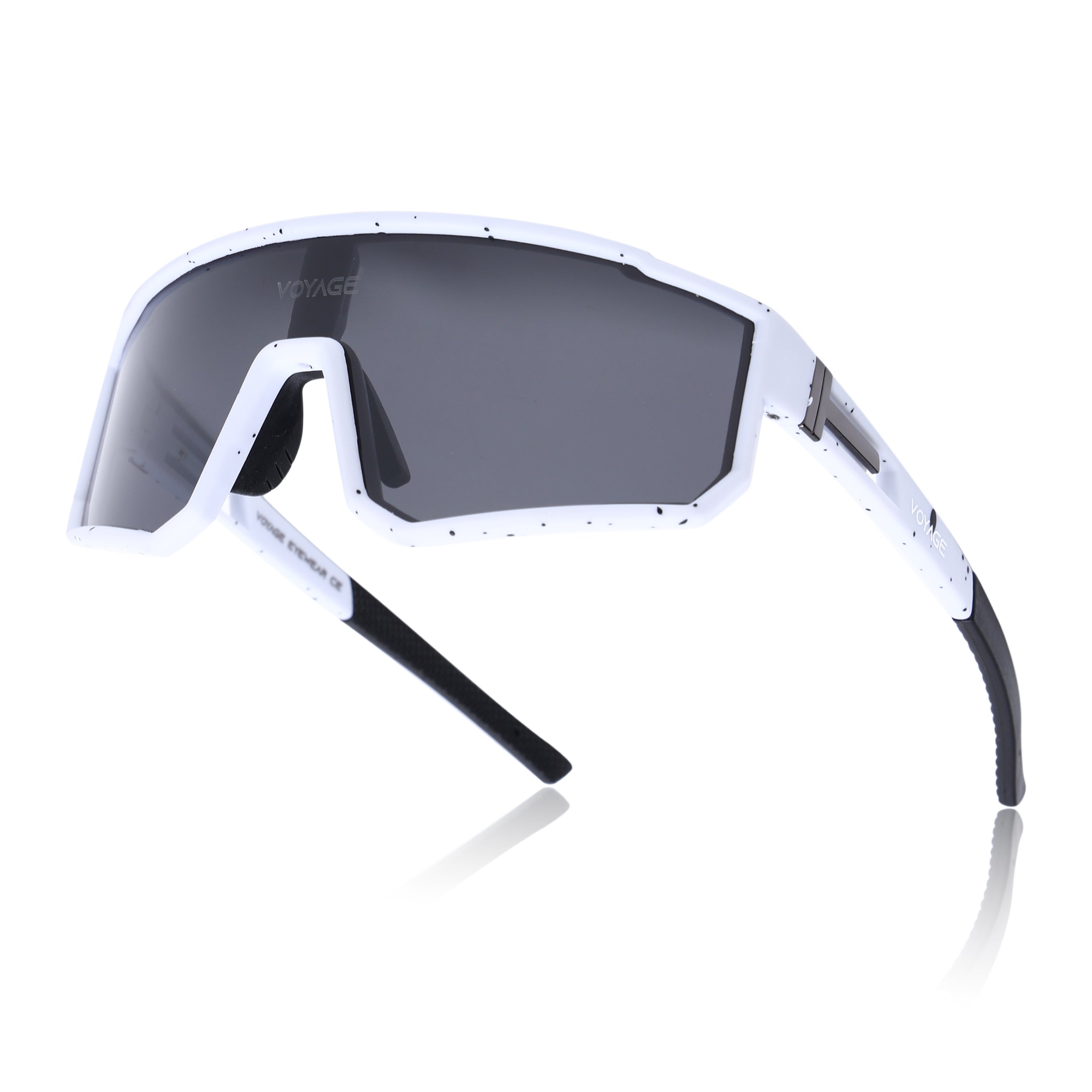 Drift Sunglasses  (Black Lens | White Frame - PMG6054)