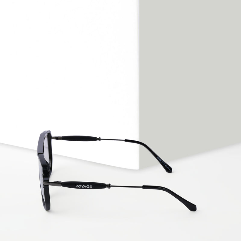 Voyage Exclusive Black Wayfarer Eyeglasses for Men & Women (3113PMG5439-C1)