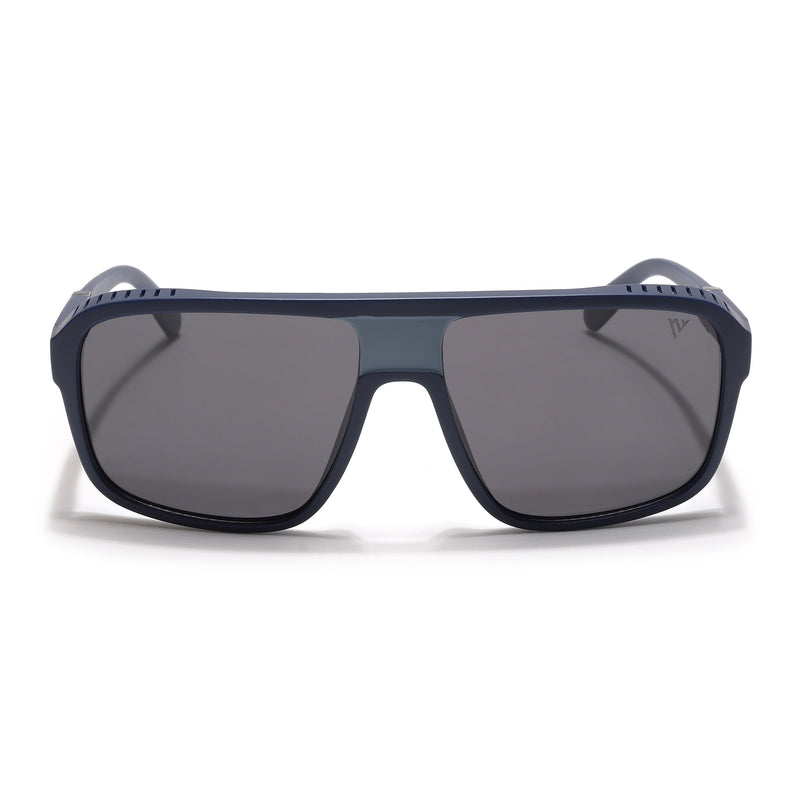 PolarV | Navy Blue Square Polarized Sunglasses | Black Lens - PMG6599