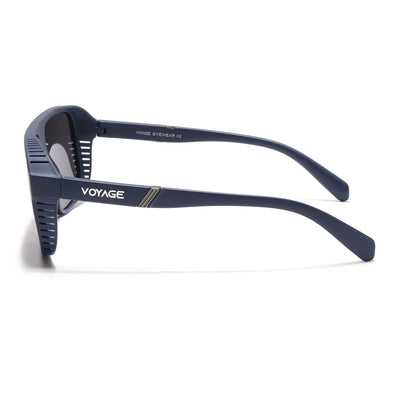 PolarV | Navy Blue Square Polarized Sunglasses | Black Lens - PMG6599