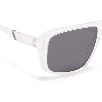 PolarV | Transparent Square Polarized Sunglasses | Black Lens - PMG6600