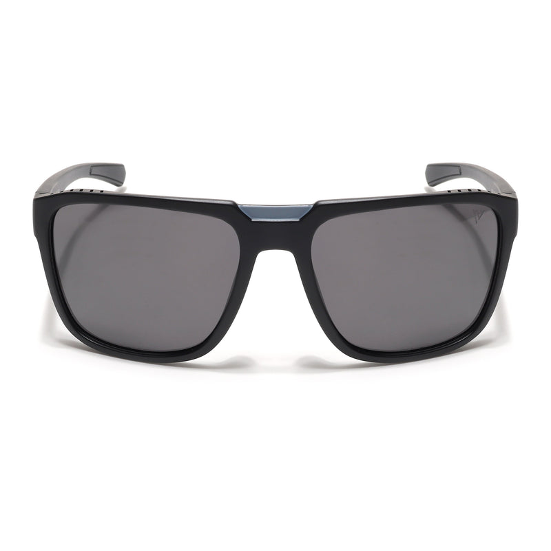 PolarX | Black Square Polarized Sunglasses | Black Lens - PMG6601