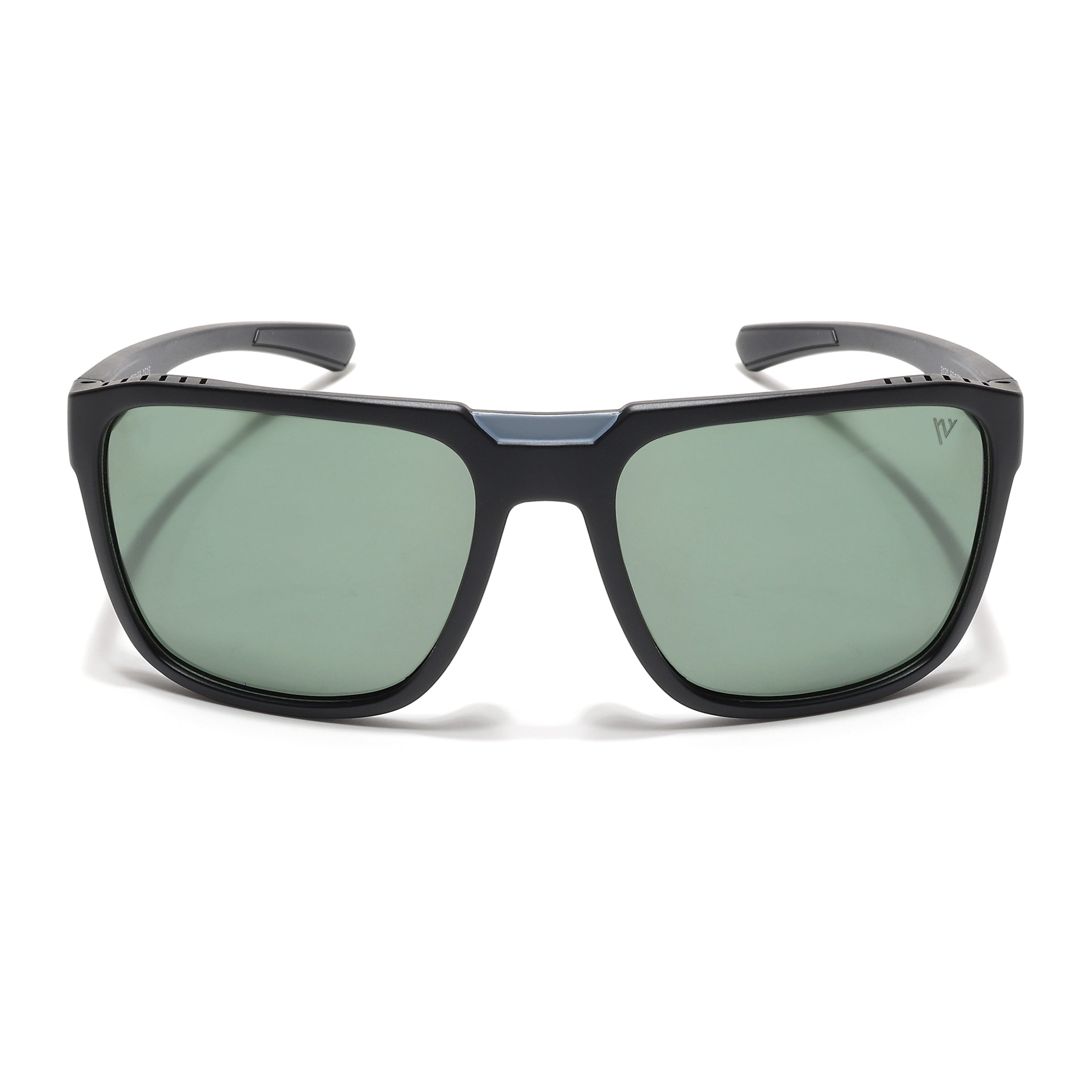 PolarX | Black Square Polarized Sunglasses | Green Lens - PMG6602