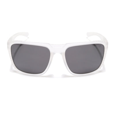 PolarX | Transparent Square Polarized Sunglasses | Black Lens - PMG6604