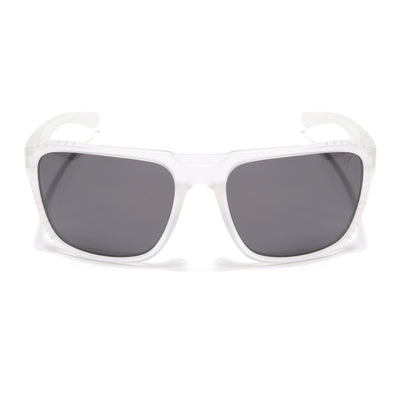 PolarX | Transparent Square Polarized Sunglasses | Black Lens - PMG6604