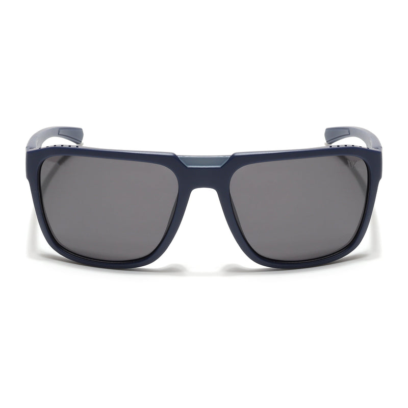 PolarX | Navy Blue Square Polarized Sunglasses | Black Lens - PMG6603