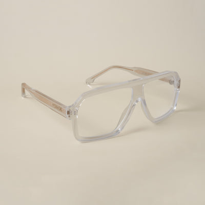 Voyage Goat Transparent Wayfarer Eyeglasses for Men & Women (58974MG4749-C2)