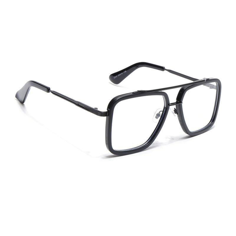 Voyage Black Wayfarer Eyeglasses for Men & Women (3240MG5214-C1)