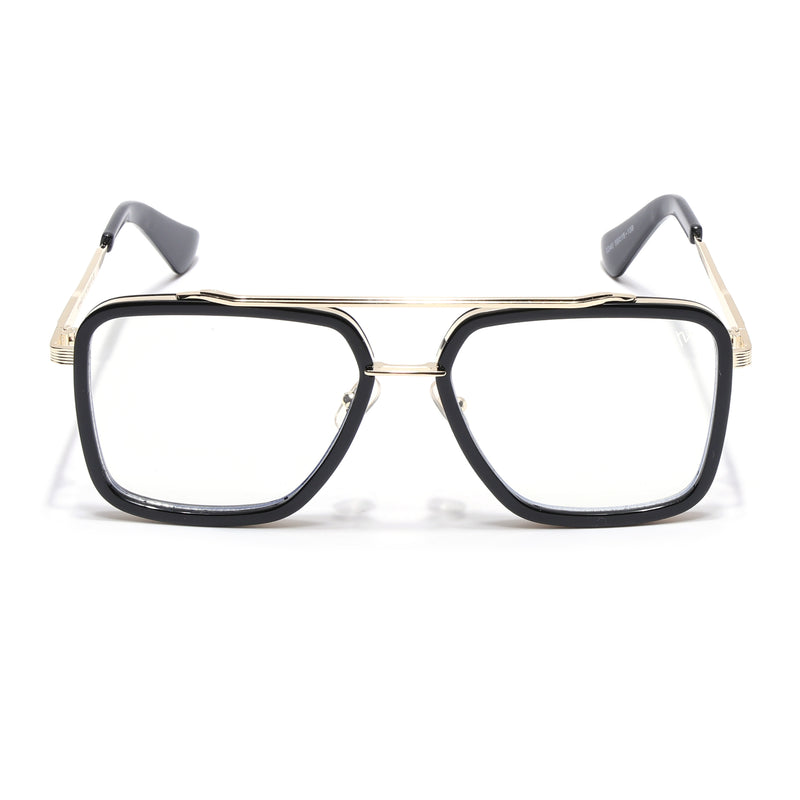 Voyage Black & Golden Wayfarer Eyeglasses for Men & Women (3240MG5215-C2)