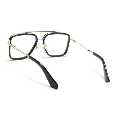 Voyage Black & Golden Wayfarer Eyeglasses for Men & Women (3240MG5215-C2)