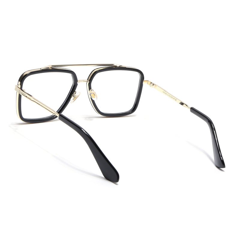 Voyage Black & Golden Wayfarer Eyeglasses for Men & Women (3240MG5215-C2)