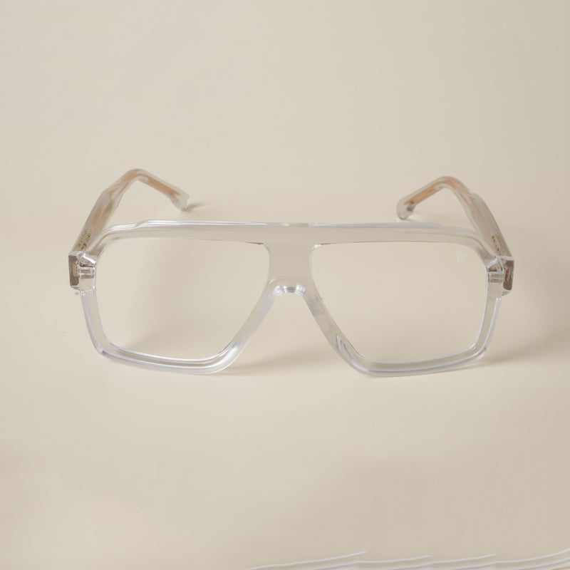 Voyage Goat Transparent Wayfarer Eyeglasses for Men & Women (58974MG4749-C2)