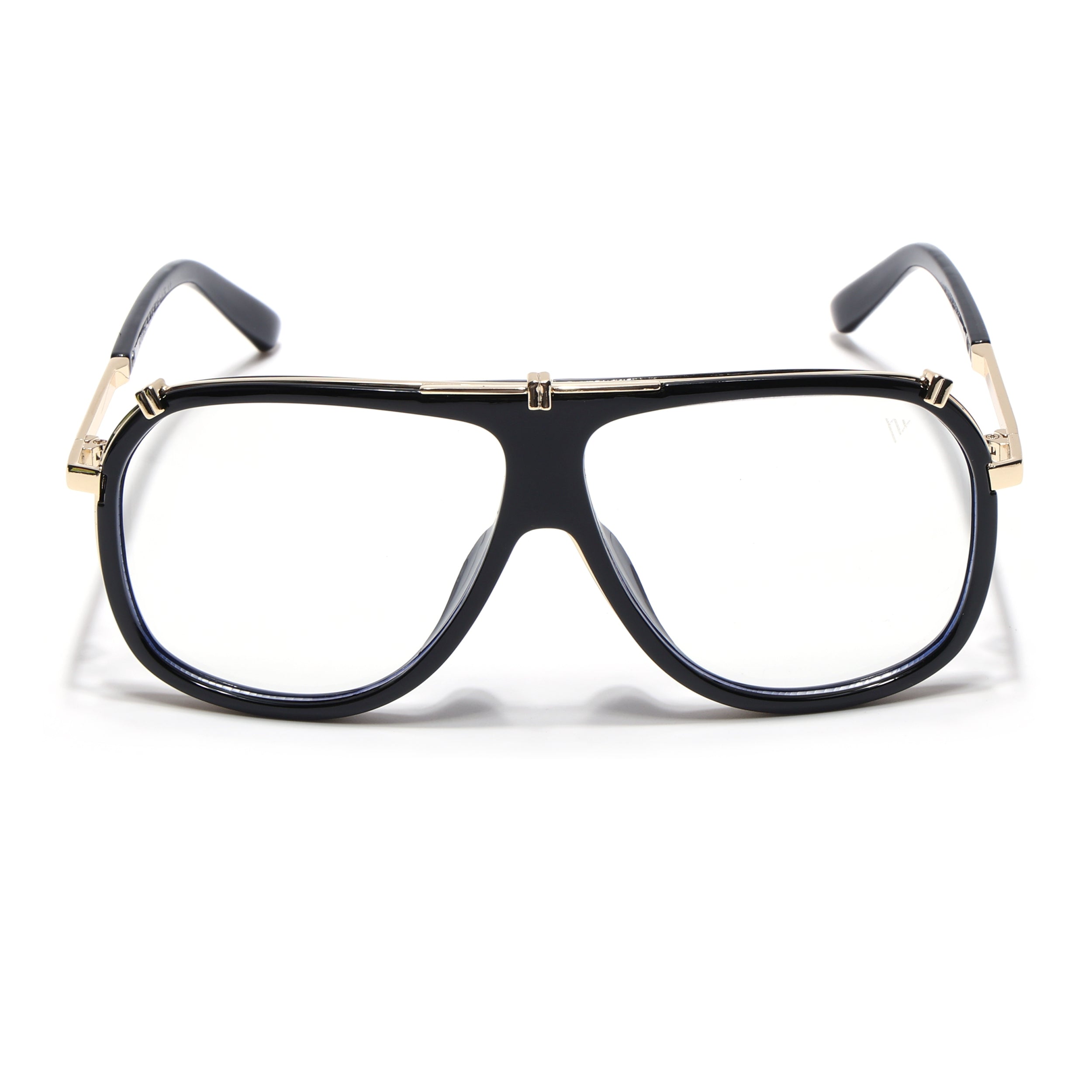 Voyage Black & Golden Wayfarer Eyeglasses for Men & Women (3343MG5221-C2)