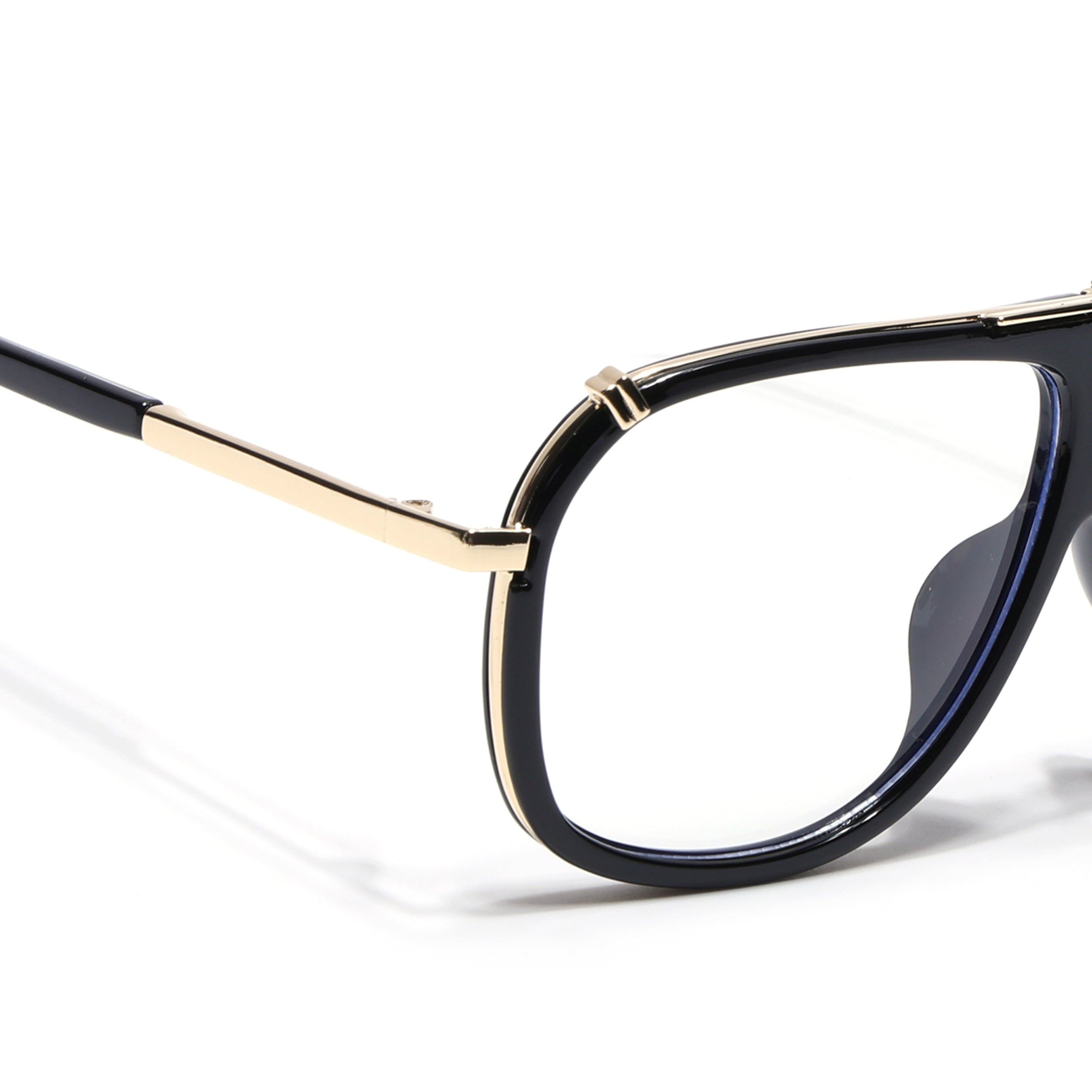 Voyage Black & Golden Wayfarer Eyeglasses for Men & Women (3343MG5221-C2)