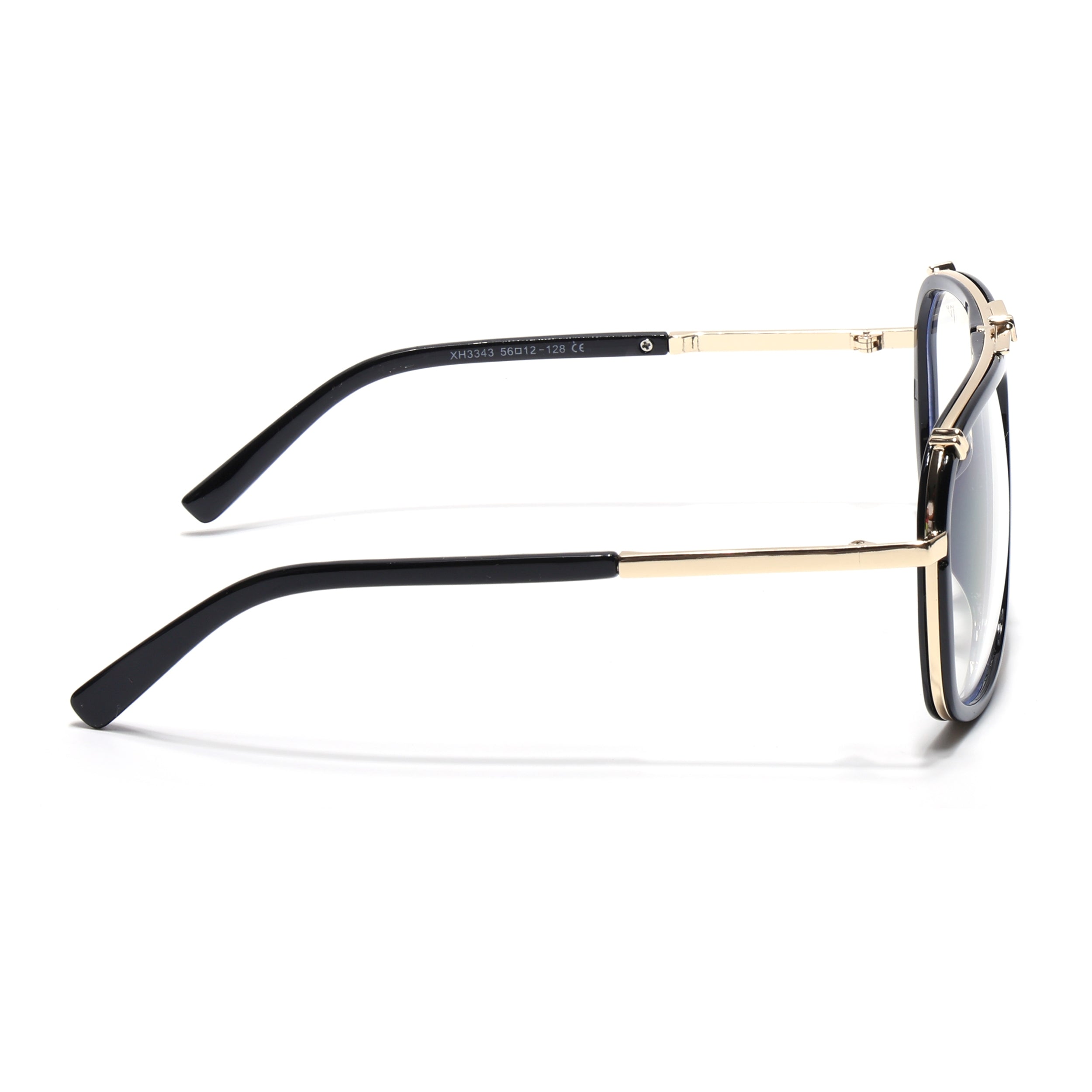 Voyage Black & Golden Wayfarer Eyeglasses for Men & Women (3343MG5221-C2)