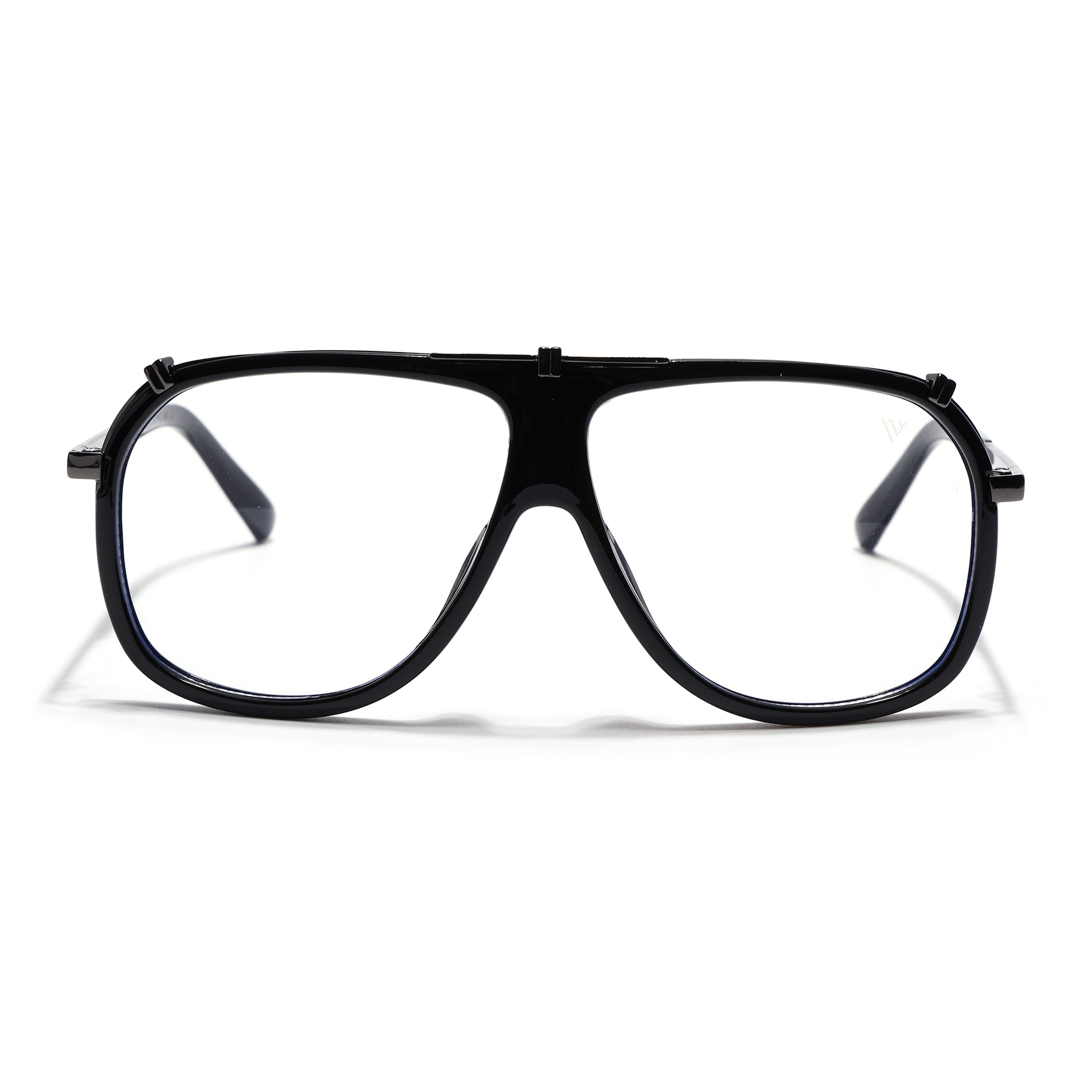 Voyage Black & Grey Wayfarer Eyeglasses for Men & Women (3343MG5222-C3)