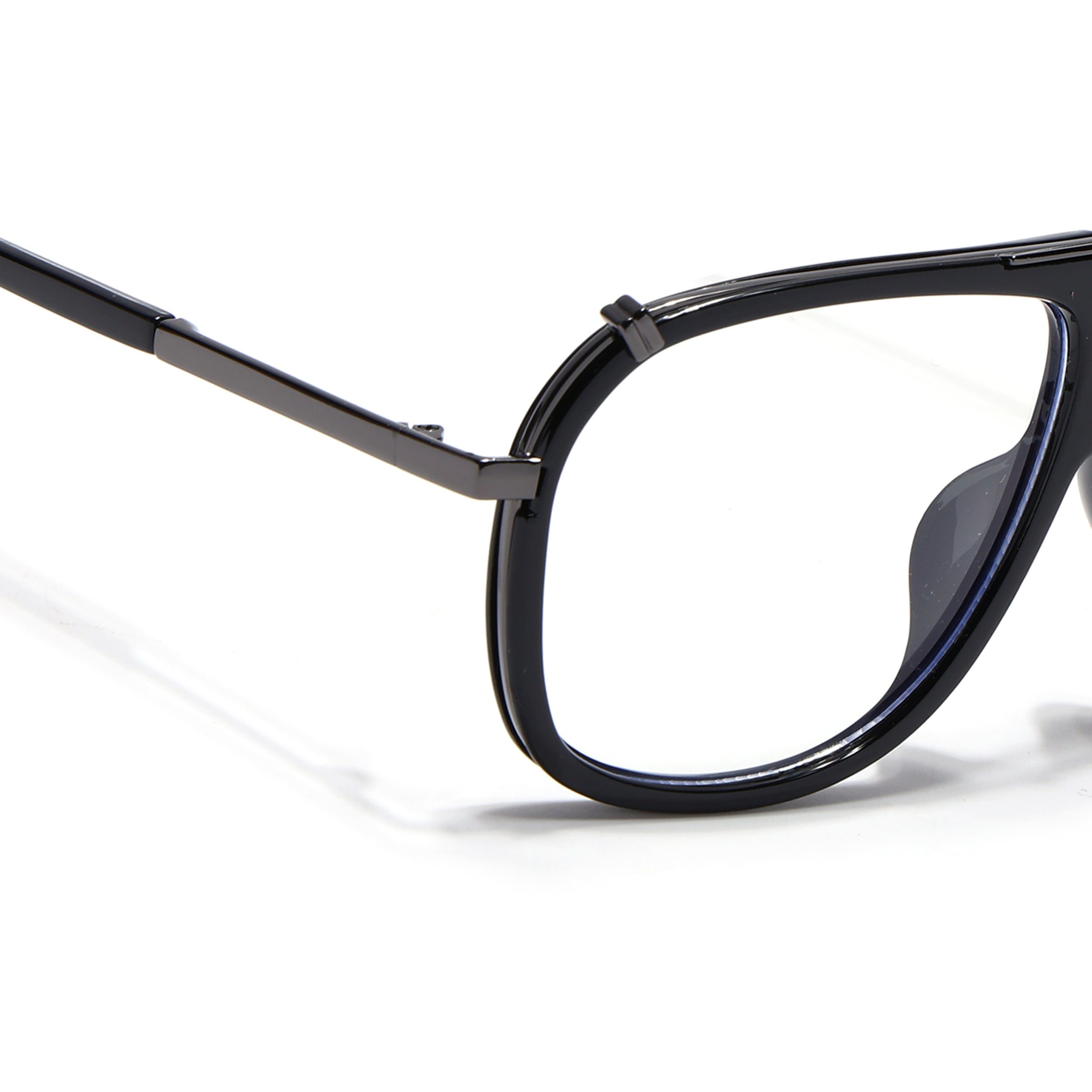 Voyage Black & Grey Wayfarer Eyeglasses for Men & Women (3343MG5222-C3)