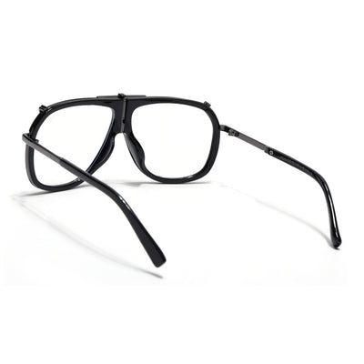 Voyage Black & Grey Wayfarer Eyeglasses for Men & Women (3343MG5222-C3)