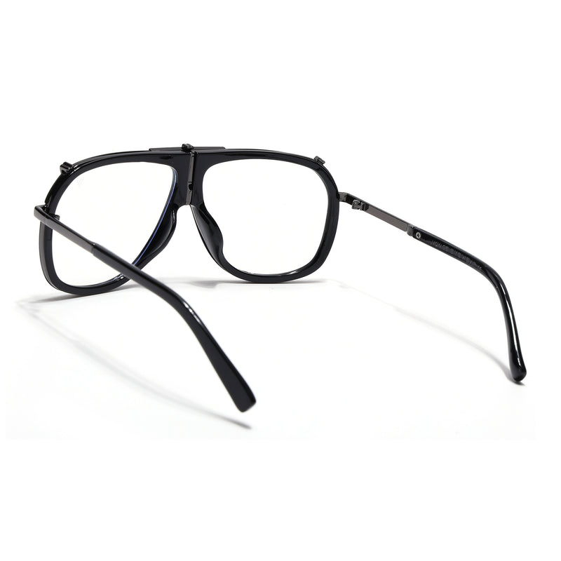 Voyage Black & Grey Wayfarer Eyeglasses for Men & Women (3343MG5222-C3)