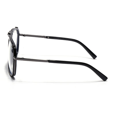 Voyage Black & Grey Wayfarer Eyeglasses for Men & Women (3343MG5222-C3)