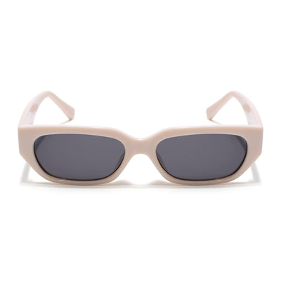 Eyejack White Rectangle Sunglasses for Men & Women (3563CL987)