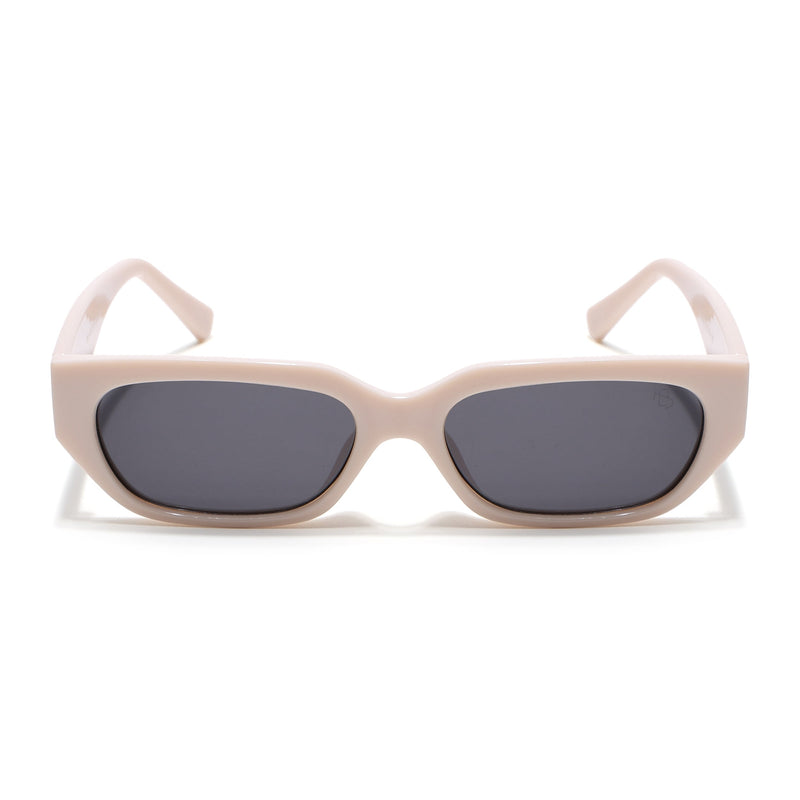 Eyejack White Rectangle Sunglasses for Men & Women (3563CL987)