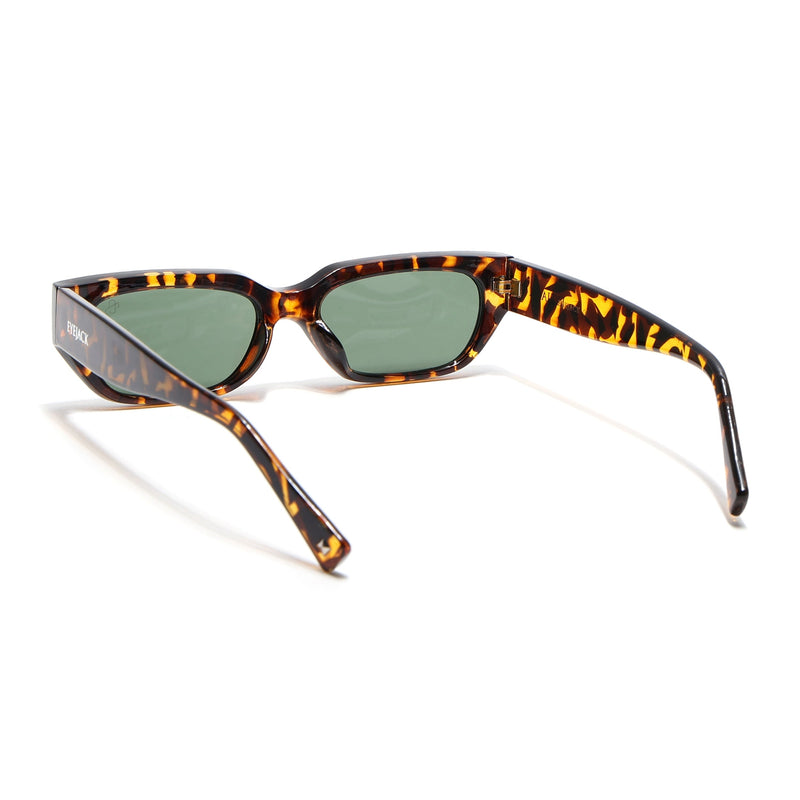 Eyejack Demi Brown Rectangle Sunglasses for Men & Women (3563CL989)