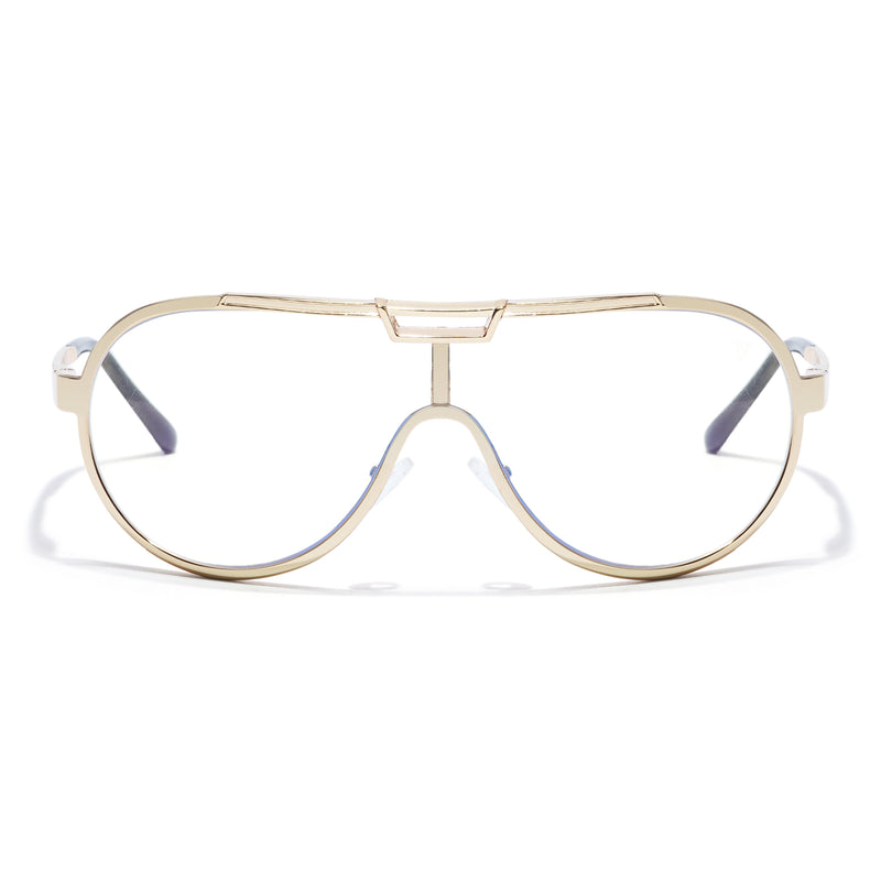 Voyage Golden Wrap Around Eyeglasses for Men & Women (3621MG5590-C1)