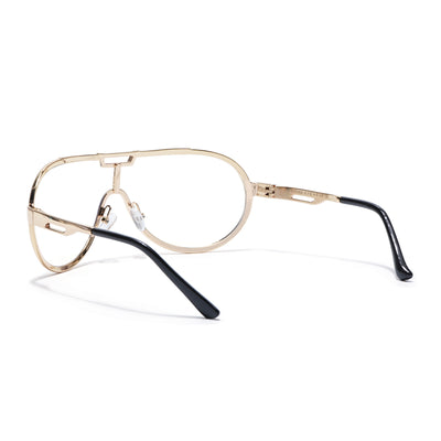 Voyage Golden Wrap Around Eyeglasses for Men & Women (3621MG5590-C1)