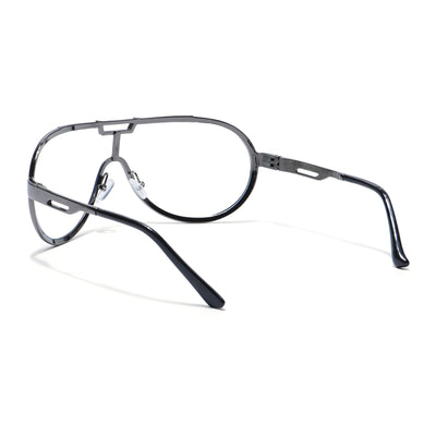 Voyage Grey Wrap Around Eyeglasses for Men & Women (3621MG5592-C3)